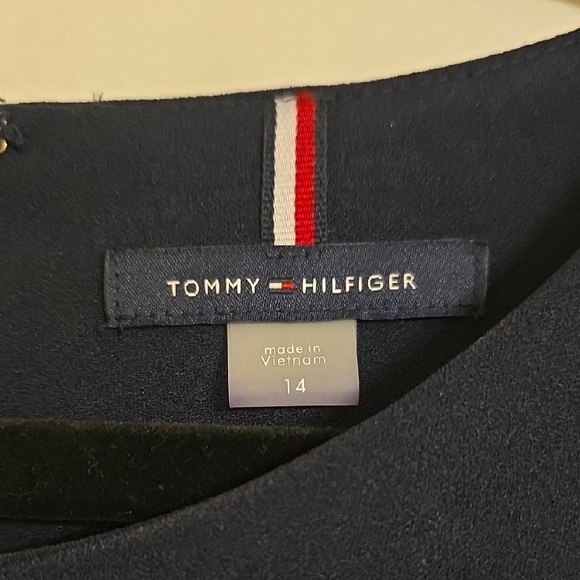 Tommy Hilfiger Navy Blue Sleeveless Sheath Jumpsuit Work - Picture 2 of 12